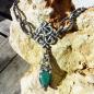 Preview: keltisches collier mit smaragd