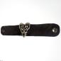Preview: breites Lederarmband mit keltischem Herzknoten