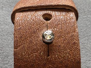 Preview: Lederarmband mit keltischem Knoten aus Edelstahl