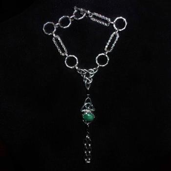 Handschmuck "click" mit Smaragd