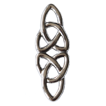 gespiegelte Triquetra aus Edelstahl klein