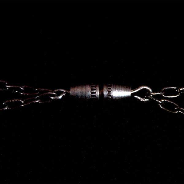 Keltisches Collier mit Citrin und Doppelkette