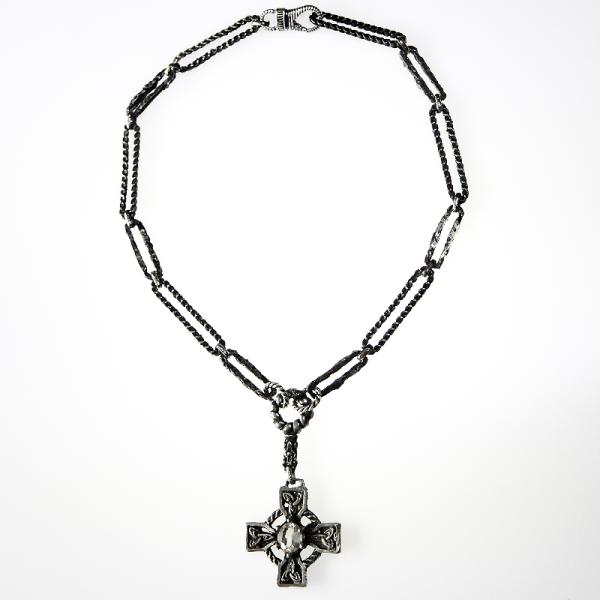 Keltisches Kreuz, Collier mit Quartz