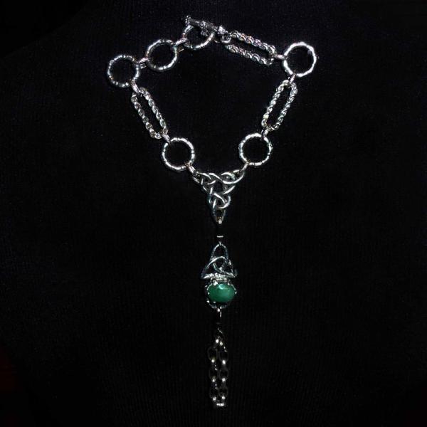 Handschmuck "click" mit Smaragd