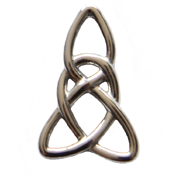Keltischer Knoten aus Edelstahl, Schleifentriquetra