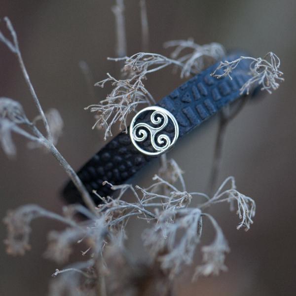 Lederarmband mit Slider aus Edelstahl